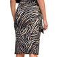 Back View Of Gottex Modest Long Draped Wrap Skirt | GOTTEX MODEST WILDLIFE BROWN