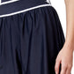 Front Detail View Of Gottex Modest Cover Up Short Pants | GOTTEX MODEST BLACK AND WHITE