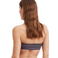 Back View Of Au Naturel Emma Bandeau Bikini Top | AU NATUREL DARK OLIVE AND DUSK MAUVE
