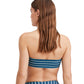 Back View Of Au Naturel Emma Bandeau Bikini Top | AU NATUREL DUSK BLUE AND ASH GREEN