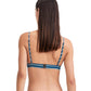 Back View Of Au Naturel Mila Wide Band Bikini Top | AU NATUREL DUSK BLUE AND ASH GREEN