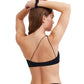 Back View Of Au Naturel Mona One Shoulder Bikini Top | AU NATUREL BLACK
