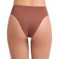 reversible back View Of Au Naturel Tyra High Leg High Waist Bikini Bottom | AU NATUREL DUSK MAUVE AND HAZELNUT