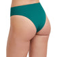 Reversible Back View Of Au Naturel Tyra High Leg High Waist Bikini Bottom | AU NATUREL EMERALD AND ASH GREEN