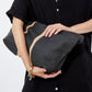 Alternate Front View Of Gottex Medium Jute Tote Bag | GOTTEX BLACK WITH CREAM