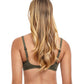 Back View Of Profile By Gottex Luminous Safari D-Cup Underwire Bikini Top | PROFILE LUMINOUS SAFARI OLIVE