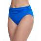 Side View Of Profile By Gottex The Twist Side Shirred High Waist Tankini Bottom | PROFILE THE TWIST ROYAL BLUE