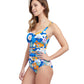 Side View Of Profile By Gottex Rising Sun D-Cup Underwire One Piece Swimsuit | PROFILE RISING SUN BLUE