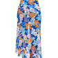 Back View Of Profile By Gottex Rising Sun High Low Long Cover Up Skirt | PROFILE RISING SUN BLUE