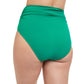 Back View Of Profile By Gottex Frill Me High Waist Tankini Bottom | PROFILE FRILL ME TEAL