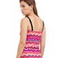 Back View Of Profile By Gottex Palm Springs D-Cup Shirred Underwire Tankini Top | PROFILE PALM SPRINGS PINK
