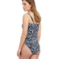 Back View Of Profile By Gottex Black Swan D-Cup Underwire One Piece Swimsuit | PROFILE BLACK SWAN