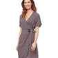 Side View Of Profile By Gottex Let It Be V-Neck Side Tie Shirt Dress Cover Up | PROFILE LET IT BE