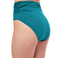 Back View Of Profile By Gottex Unchain My Heart High Waist Tankini Bottom | PROFILE UNCHAIN MY HEART TEAL