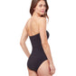 Back View Of Profile By Gottex Bash Bandeau One Piece Swimsuit | PROFILE BASH