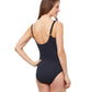 Back View Of Profile By Gottex Notre Dame Round Neck One Piece Swimsuit | PROFILE NOTRE DAME BLACK