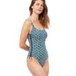 Side View Of Profile By Gottex Masquerade Round Neck One Piece Swimsuit | PROFILE MASQUERADE
