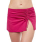Front View Of Profile By Gottex Tutti Frutti Side Slit Swim Skirt | PROFILE TUTTI FRUTTI CHERRY