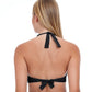 Back View Of Profile By Gottex Tutti Frutti Surplice Halter Bikini Top | PROFILE TUTTI FRUTTI BLACK