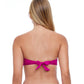 Back View Of Profile By Gottex Tutti Frutti Bandeau Twist Front Bikini Top | PROFILE TUTTI FRUTTI VIOLET