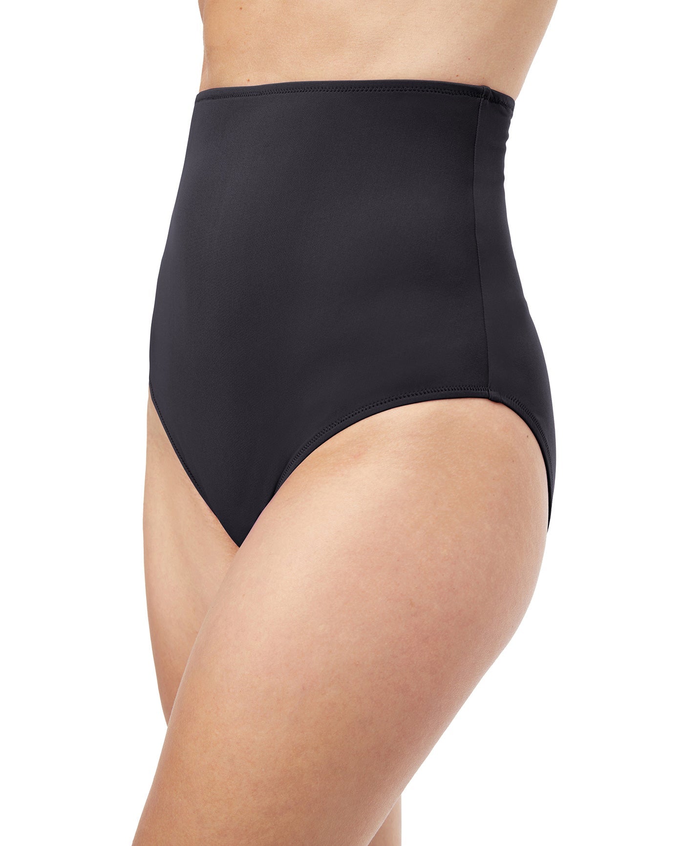 Side View Of Profile By Gottex Tutti Frutti Extra High Waist Bikini Bottom | PROFILE TUTTI FRUTTI BLACK