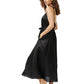 Side View Of Luma Long Cover Up Dress | LUMA BLACK
