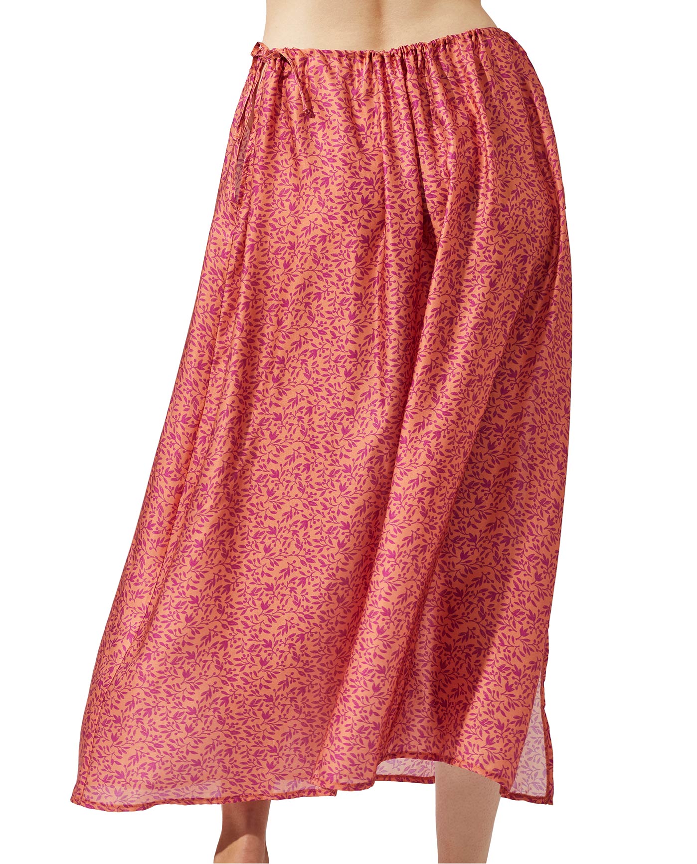 Back View Of Luma Long Cover Up Skirt | LUMA POPPY