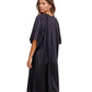 Back View Of Gottex Modest High Neck Loose Fitting Dress | GOTTEX MODEST BLACK
