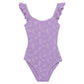 Front View Of Gottex Kids Pineapple Round Neck One Piece Swimsuit | GOTTEX KIDS PINEAPPLE PURPLE