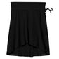 Front View Of Gottex Kids Solid Midi Skirt Cover Up With Built In Pant | GOTTEX KIDS BLACK