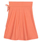 Back View Of Gottex Kids Solid Midi Skirt Cover Up With Built In Pant | GOTTEX KIDS CORAL