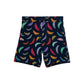 Front View Of Gottex Kids Graphic Swim Trunks | GOTTEX KIDS GRAPHIC BLUE FEATHERS