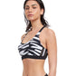 Side View View Of Free Sport Upstream D-Cup Y-Back Bikini Top | FREE SPORT UPSTREAM BLACK AND WHITE