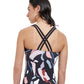 Back View Of Free Sport Rocky D-Cup High Neck Strappy Tankini Top | FREE SPORT ROCKY