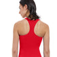 Back View Of Free Sport Ultimate Wave D-Cup Y-Back Tankini Top | FREE SPORT ULTIMATE WAVE RED