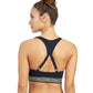 Back View Of Free Sport Sprint D-Cup Round Neck Y-Back Bikini Top | FREE SPORT SPRINT BLACK
