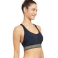 Side View View Of Free Sport Sprint D-Cup Round Neck Y-Back Bikini Top | FREE SPORT SPRINT BLACK
