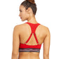 Back View Of Free Sport Sprint D-Cup Round Neck Y-Back Bikini Top | FREE SPORT SPRINT TOMATO