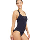 Side View View Of Free Sport Champion Round Neck Y-Back One Piece Swimsuit | FREE SPORT CHAMPION BLACK