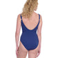 Back View of Gottex Exclusive Square Neck One Piece Swimsuit | GOTTEX COBALT