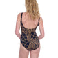 Back View Of Gottex Exclusive Full Coverage Surplice One Piece Swimsuit | GOTTEX JAGUAR