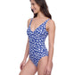 Side View of Profile By Gottex Exclusive V-Neck One Piece Swimsuit | PROFILE INDIGO