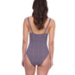 Back View of Profile By Gottex Exclusive V-Neck One Piece Swimsuit | PROFILE LET IT BE