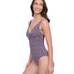 Side View of Profile By Gottex Exclusive V-Neck One Piece Swimsuit | PROFILE LET IT BE