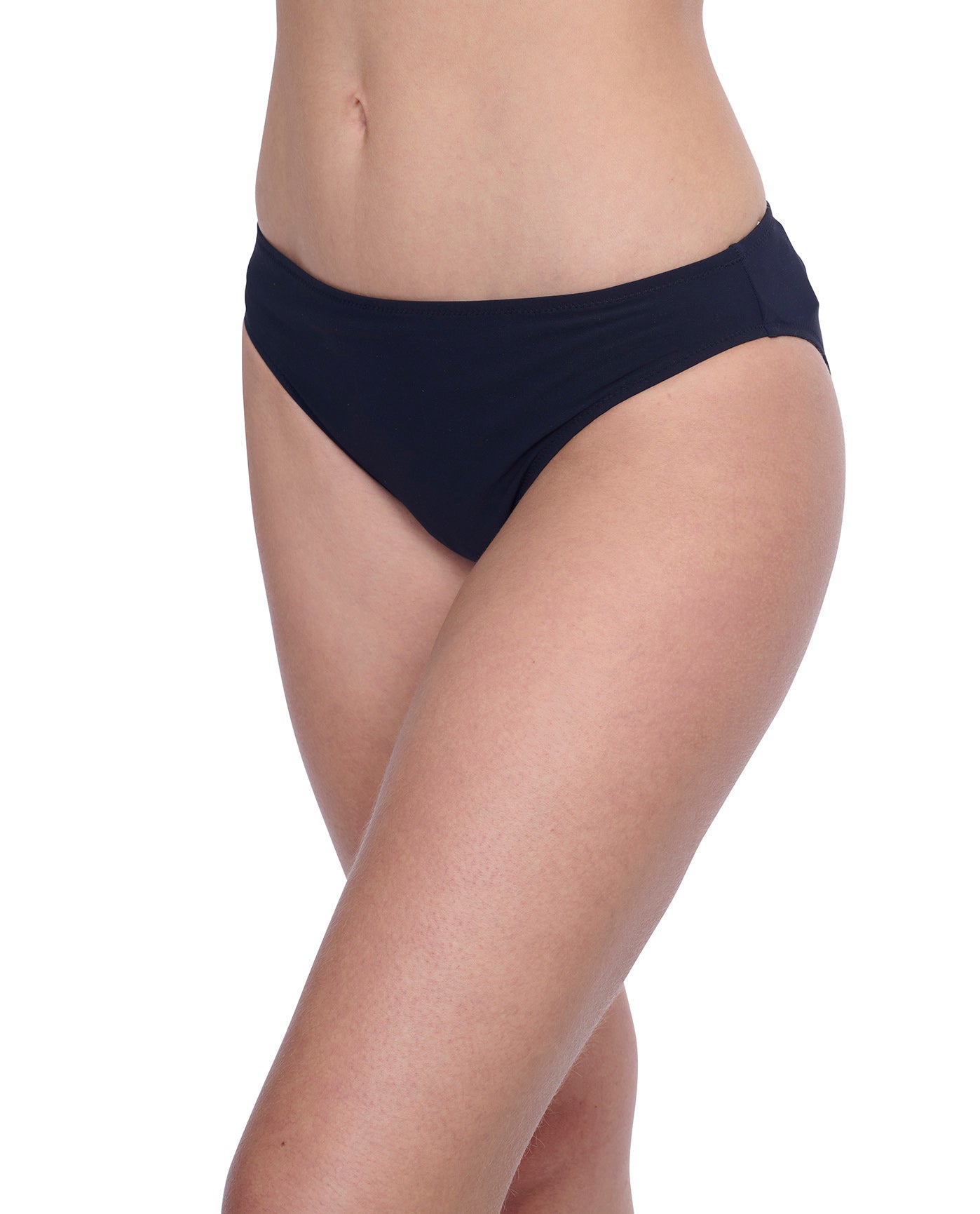 Side View of Profile By Gottex Exclusive Hipster Bikini Bottom | PROFILE BLACK