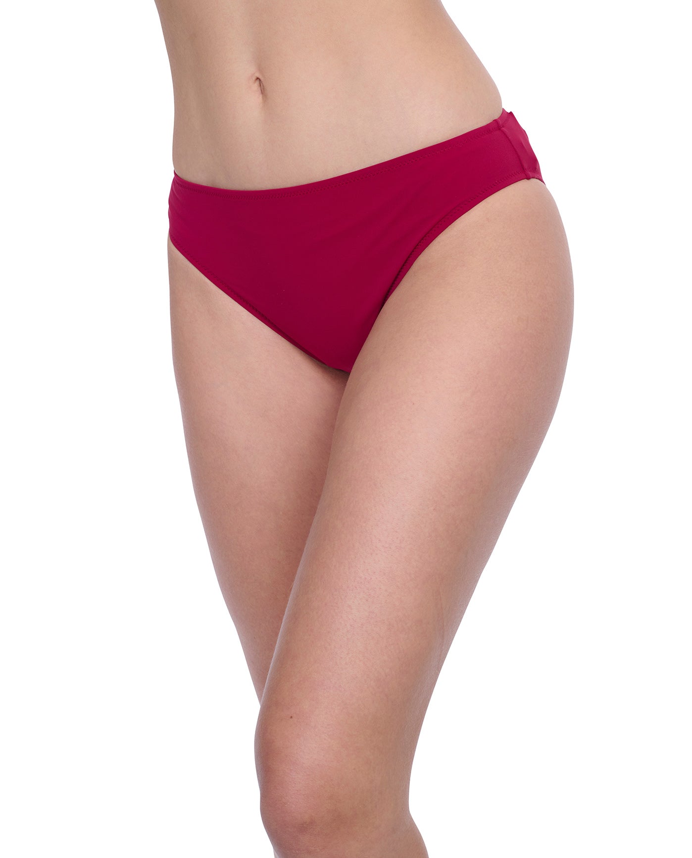 Side View of Profile By Gottex Exclusive Hipster Bikini Bottom | PROFILE RASPBERRY