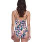 Back View of Profile By Gottex Exclusive C-Cup Underwire Square Neck One Piece Swimsuit | PROFILE ECHO