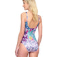 Back View Of Gottex Bali Full Coverage Square Neck One Piece Swimsuit | GOTTEX BALI