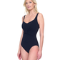 Side View Of Gottex Beaute Luxury Sweetheart Neck One Piece Swimsuit | Gottex Beauty Black