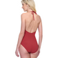 Back View Of Gottex Day Dreamer High Neck Halter One Piece Swimsuit | Gottex Day Dreamer Spice